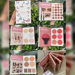 NYLI Professional Multipurpose All In One Makeup Palette Book with 6 Highlighters, 4 Contour Shades, 24 Eyeshadows, 6 Blush Shades and 3 Eyebrow Powders | Long Lasting and Waterproof Makeup Book (4 In 1) image 1