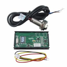 DIGITEN 4 Digital Green LED Tachometer RPM Speed Meter+Hall Proximity Switch Sensor NPN image 2