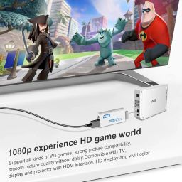 Power prime Wii To Hdmi Adapter,Wii To Hdmi Converter,Wii Hdmi Adapter With 3.5Mm Audio Jack&1080P 720P Hdmi Output Compatible With All Wii Display Modes ( Hdmi Cable Included) image 5