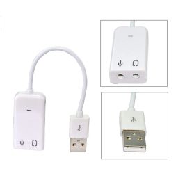 7.1 Channel USB External Sound Card Audio Adapter With Mic -Compatible With Windows XP/ME/Vista/2000/Windows 7/Windows 8/Server 2003/Linux/Mac-OS- Plug and Play Compatibility - Supports 3D Sound image 5