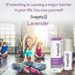 Sweatgo Solution Roll-On – 60ml | Antiperspirant for Excessive Sweating | Daily Use for Long-Lasting Freshness | For Underarms, Hands & Feet (Lavender) image 3