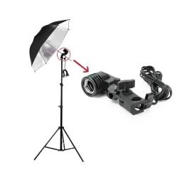 SHOPEE Photography Photo Light Lamp Bulb Single Holder E27 Socket Bracket Studio EU Plug, Black With E27 to B22 Screw Base Socket Plastic Lamp Holder Light Bulb Adapter image 1