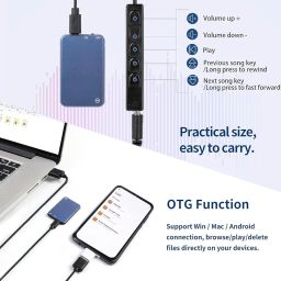 64GB Voice Recorder, 3 Days Backup Voice Activated Recorder, Digital Audio Recorder One Button Recording for Lectures, Meetings, Interviews image 2