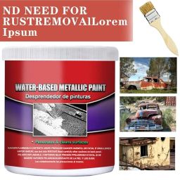 Newvent Rust Remover Agent With Brush | Rust Stopper paint Water-Based Metallic Paint (pack Of 1) image 3