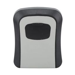 ELBME Key Lock Box Wall Engineering Anti Theft Door Temporary Cat's Eye for Key Box Storage Box Alloy Password Abs Container Keys Locks (Grey Semi Alloy) image 5