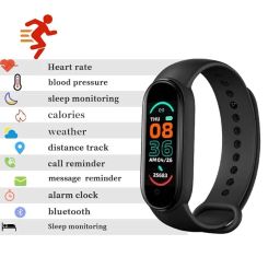 TRIDEO 𝟏𝟓 𝐘𝐄𝐀𝐑𝐒 𝐖𝐀𝐑𝐑𝐀𝐍𝐓𝐘 M6 Smart Watch Band – Heart Rate Monitor, Fitness & Activity Tracker, Calorie Counter, Sleep Tracker, Step Counter, Bluetooth Notifications image 5
