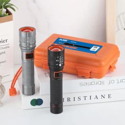 MZ M932 (Rechargeable LED Metal Torch) Zoomable 80W with 1500mAh Battery, 120 min Operating Time image 3