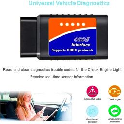 Danlite Black OBD Scanner with bt Connection Fast connectivity Free Continuity Tester OBD Reader image 2
