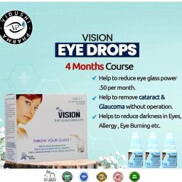 "Vision Eye Drop - Ayurvedic Eye Drop for Clear Vision and Soothing Relief | Natural Formula (Pack of 3 Vials of 15ml Each) image 3