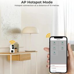 SECURINNOV 4MP Dual Lens Wireless WiFi Smart CCTV Camera | Ultra HD View | Double Side View | Two Way Talk | Motion Detection |Support Upto 128gb sd Card (Upro Camera) image 5