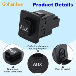gohantee Auxiliary Input Jack Accord Aux Port for Honda Accord CROSSTOUR Pilot Auxiliary Input Jack Assembly 39112-TA0-A01 image 5