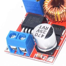 Robocraze XL4015 DC to DC Buck Converter | 5A Step Down Adjustable Power Converter Module |Led Power Converter Module RED (Pack of 1) image 1