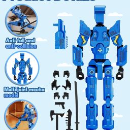 INOCEAN Dummy 13, T13 Action Figure, Action Figures, 3D Printed Action Figures, Desktop Decoration, 3D Printed, Dummy 13 Action Figure Robot (Blue) image 2