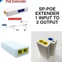 JK VISION POE Repeater 10/100Mbps 1 to 2 POE Extender Networking Device, Supports 2 Cameras up to 100M, External Power not Required image 1