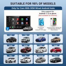 OTTOCAST Wireless Android Auto Adapter Convert Wired to Wireless Adapter, 5Ghz WiFi Easy Installation Plug & Play, Only for OEM Wired Android Auto Cars image 5