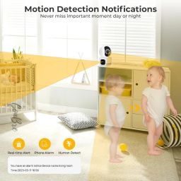 SECURINNOV 4MP Dual Lens Wireless WiFi Smart CCTV Camera | Ultra HD View | Double Side View | Two Way Talk | Motion Detection |Support Upto 128gb sd Card (Upro Camera) image 3