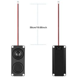 MakerHawk 2pcs Ar duino Speaker 5 Watt 8 Ohm Double Cavity Mini Speaker Full-Range Cavity Advertising Machine Small Speaker 3.3V 5V with JST-PH2.5mm-2 pin Interface image 5