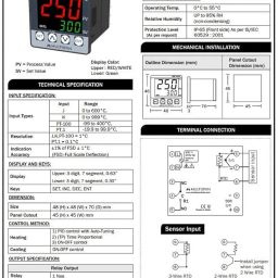 Multispan UTC-421P Double Display PID Digital Temperature Controller 48x48mm image 1