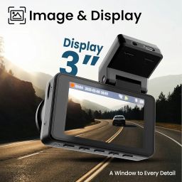 GoBoult Cruisecam X3 Pro Dashcam 4K+5MP & 1080p+2MP Recording | 3" HD Display | 145° Wide Angle | App Control | Night Vision | GPS Logging | Heat Resistant | Easy DIY Dual Camera for Front and Rear image 4