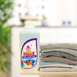 FineX Colour Fix- Colour guard to fix the Running Color of Cotton Fabric-Trusted And Proved For 25 Years (500ml) image 2