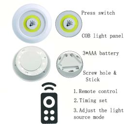 CARAXIS Wireless LED Light for Home Ceiling 3PCS Lights Set with Remote Control Mode and Wireless can use for Ceiling, Cabinet,Kitchen,Reading Table image 1