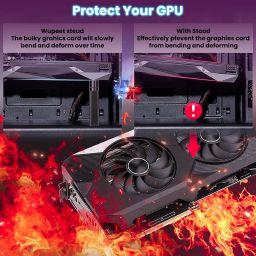 Graphics Card Bracket, Aluminum Alloy Graphics Card Holder Bracket, GPU Stand. Adjustable Height Graphics Card GPU Brace Support Video Card Sag Holder Bracket Support Desktop Computer image 5