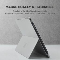 Adonit Neo Ink, Magnetic Attachable Stylus Pen for Microsoft Surface, 4096 Pressure Sensitivity, Tilt, Palm Rejection, Compatible with Surface Book/ Go/ Pro/ Studio, Surface Laptops- Graphite Black image 1