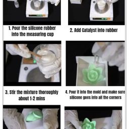 LSR2 Liquid Silicone Rubber for Resin Art Craft, POP & Clay Mold Making Applications (LSR2 FAST-500GM) image 2