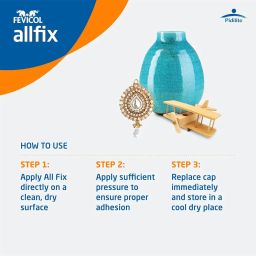 Pidilite Multi-Purpose Allfix Clear & Non-Staining Adhesive (20ml) image 5