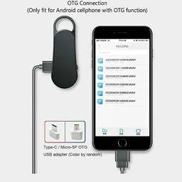 CAMLEIGH Digital Voice Recorder Key Chain 32GB Inbuilt Memory Digital Recorder Hd 4k Voice Recording Device Hidden with Triple Noise Reduction Secret Small Audio Recording Gadget image 1
