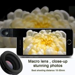 REDOCKS Professional 3in1 Camera Lens Kit, 180 Degree Fish Eye Lens, 0.67X Wide Angle, 10X Macro Lens, Universal Clip HD Camera Lens Kit for iPhone, iPad, Android Smartphone & Tablets image 3
