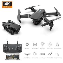 MEGAWISE Foldable Remote Control Drone with Camera HD Wide Angle Lens Optical Flow Positioning with 1800Mah Battery WiFi FPV 4-Axis Camera with Dual Flash Lights (MultiColor) image 1