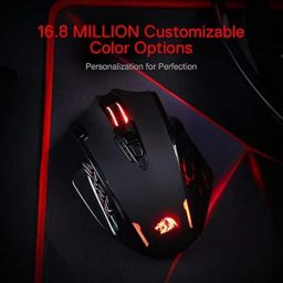 Redragon M913 Impact Elite Wireless Gaming Mouse, 16000 DPI Wired/Wireless RGB Gamer Mouse with 16 Programmable Buttons, 45 Hr Battery and Pro Optical Sensor, 12 Side Buttons MMO Mouse image 2