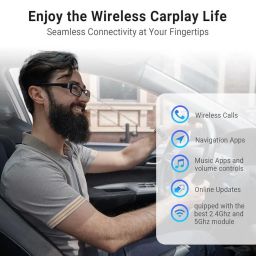 OTTOCAST CarPlay Wireless Adapter, U2-AIR Dongle for Factory Wired CarPlay Cars (Model Year: 2016 to 2024), Dongle for Apple Car Play Convert Wired to Wireless, Support Online Update Plug & Play image 4