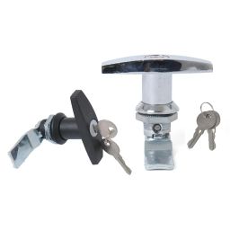 Lyla 2pcs Safe Garage Door Opener T Handle Lock for 2 Keys for Toolbox Cabinet image 4