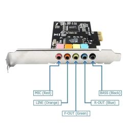 OXYTECH PCI Express Sound Card - Digital 3D Audio Stereo Sound Card image 1