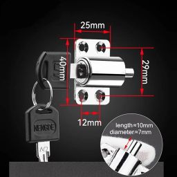 Window Locks for up and Down Windows with Key, Aluminum Alloy Window Door Frame Security Locks for Home and Office image 2