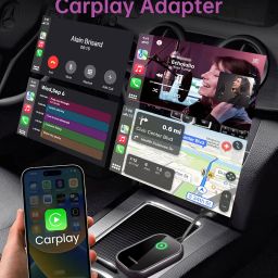 Luckymore Wireless CarPlay Adapter for iPhone, Convert Wired to Wireless Carplay for Apple iPhone iOS 10+ and Cars from 2016 image 1