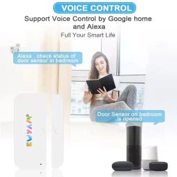 Smart WiFi Door and Window Sensor - Real-Time Alerts, Compatible with Alexa and Google Assistant, Easy Installation, Support Smart Life App image 5