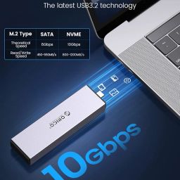 Currently unavailable.ORICO M.2 NVMe SATA SSD Enclosure Adapter Tool-Free, 10Gbps USB C 3.2 Gen2 PCIe NVMe M-Key, 6Gbps M2 NGFF SATA (B+M Key), Aluminum M2 Case Support UASP for 4TB SSD Size 2230/2242/2260/2280- M2PJLCurrently unavailable. image 2