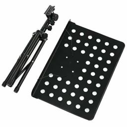 Techtest Music Stand for Notes Height & Angle Adjustable Orchestral Stand Conductor Sheet Stand and Music Sheet Clip Holder Notation Stand for Singers Lyrics Stand Folding Musical Instruments image 3