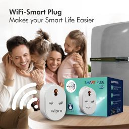 Wipro 16A Wi-Fi Smart Plug with Energy Monitoring- Suitable for Large Appliances like Geysers, Microwave Ovens, Air Conditioners (Compatible with Alexa and Google Assistant)- White | Pack of 4 image 5