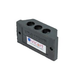 Ovicart 60A 3 Way Bakelite Connector Strip Black Screw Terminal Connection Block 2 pcs image 2
