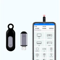 bnf® Mini Remote Control Mobile Phone Controller Plug and Play Home Air Micro-USB Grey image 1