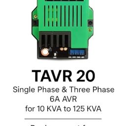 TAVR 20 Alternator Voltage Regulator Single Phase & Three Phase Multi Functional DC, 6A Replacement for Kirloskar Generator Spare Parts AVR 10 KVA to 125 KVA image 3