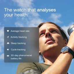 Withings ScanWatch Light - Hybrid Smartwatch, 24/7 Heart Monitoring, Activity Tracking, Cycle Tracking, Sleep Monitoring, Connected GPS, 30-Day Battery Life, Android & Apple Compatible (Black) image 3