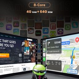 8 Core 4G+64G Android 13 Car Stereo Radio for Chrysler 200 200C 200S 2015-2019, Wireless Carplay Android Auto, Rimoody 9 Inch Touchscreen GPS 4G-WiFi DSP-36 Mirror Link 59-UI Themes BT FM Camera image 3