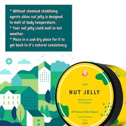 Shlox Bay Nut Jelly with Shea Butter and Jojoba Oil, Real Lavender Fragrance, The Natural Petroleum Jelly alternative, 50gm image 1