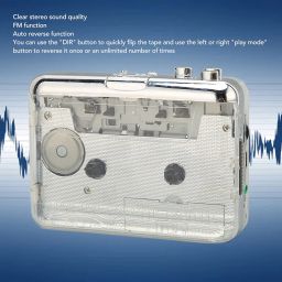 Cassette Player, Stereo Clear Sound Portable Tape Player Auto Reverse Function Retro Radio Cassette Player with 3.5mm Headphone Jack, Clear Stereo Sound Radio image 4
