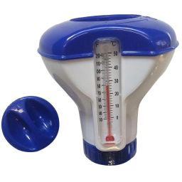 CALANDIS™ 8X Pool Floating Chlorine Dispenser Large Capacity Durable with Thermometer | Pool Chemicals & Clarifiers | Pool Chemicals & Testing | Pools & Spas | Yard, Garden & Outdoor Living image 4